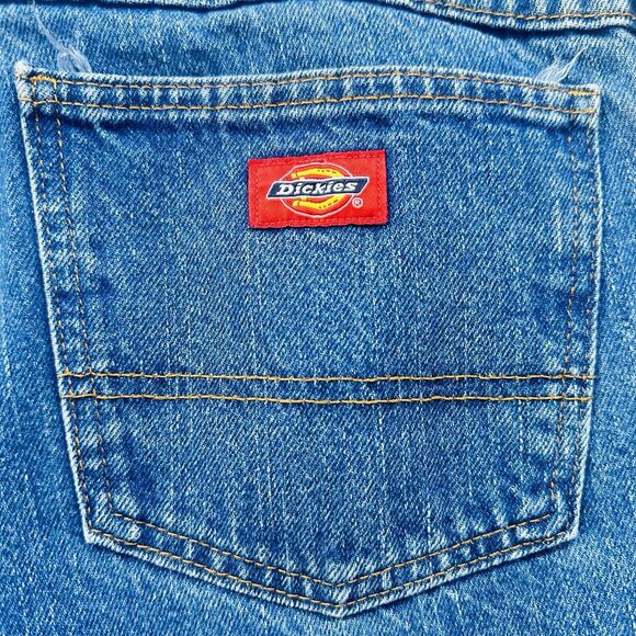 Dickies Jeans Men’s 38x34 Blue Denim Straight Regular Worker Pants - Picture 3 of 10